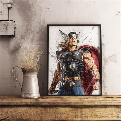 Thor Poster Canvas Print Art Print Poster Kids Decor Man Etsy