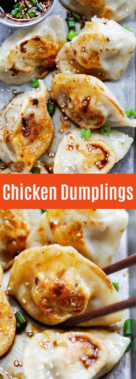 Chinese Chicken Dumplings With Ground Chicken And Vegetables Filling