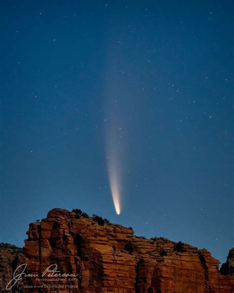 Comet Neowise Rising Over Courthouse Butte July 9 Focal World