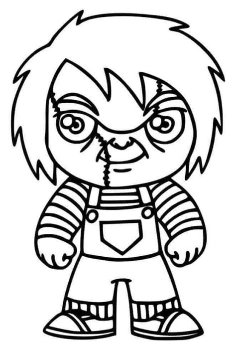 Chucky Coloring Page Jeddshafin