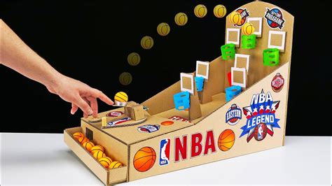 Diy Amazing Nba Basketball Board Game From Cardboard Youtube