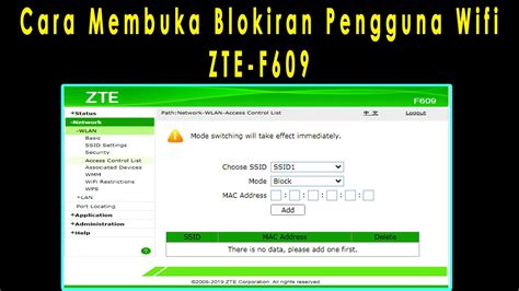 You will need to know then when you get a new router, or when you reset your router. Zte F609 Default Password - Cara mengganti nama wifi dan password wifi pada modem ZTE ...