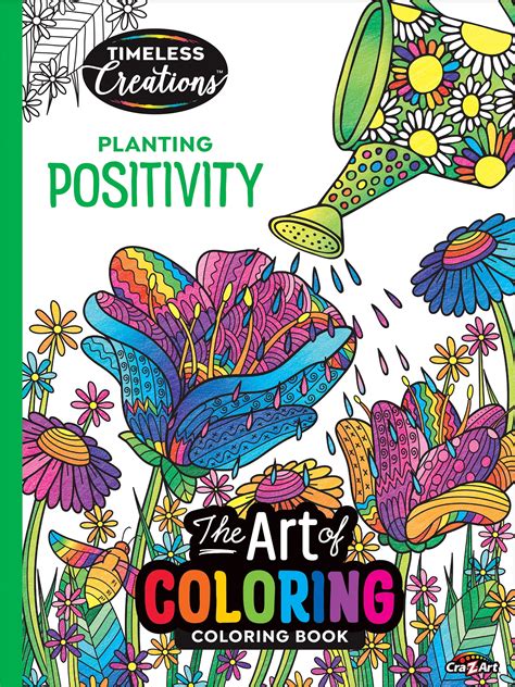 Cra Z Art Timeless Creations Coloring Book Planting Positivity 64