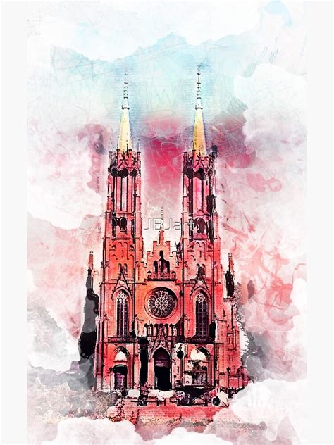 Gothic Revival Church In Zyrardow Poster By Jbjart Redbubble