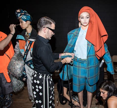 Behind The Scenes At The Marc Jacobs Spring 18 Runway Show With Marc Jacobs And Gigi Hadid