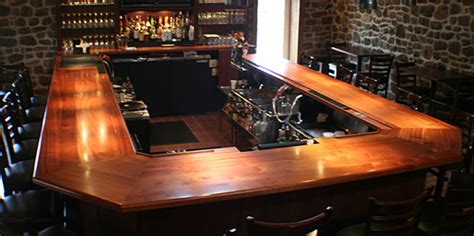 Choose wood for your custom butcher block top. Wood Bar Tops for Home or Commercial Spaces by Grothouse