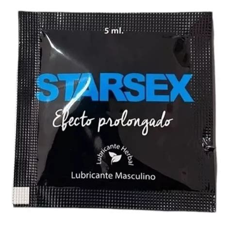 Lubricante Efecto Prolongao Sachet 5ml Pack 12 Unids Starsex Cuotas Sin Interés