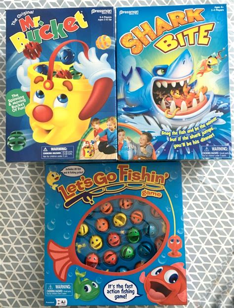 Shark Bite Lets Go Fishing And Mr Bucket Toy Review Teddy Bears And