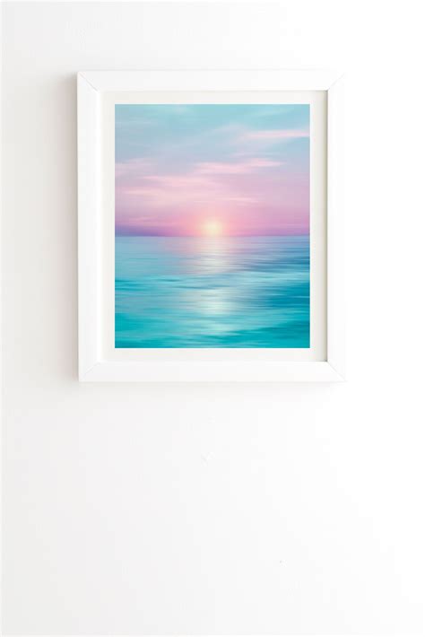 Viviana Gonzalez Dreamy Sunset White Framed Wall Art White Frames