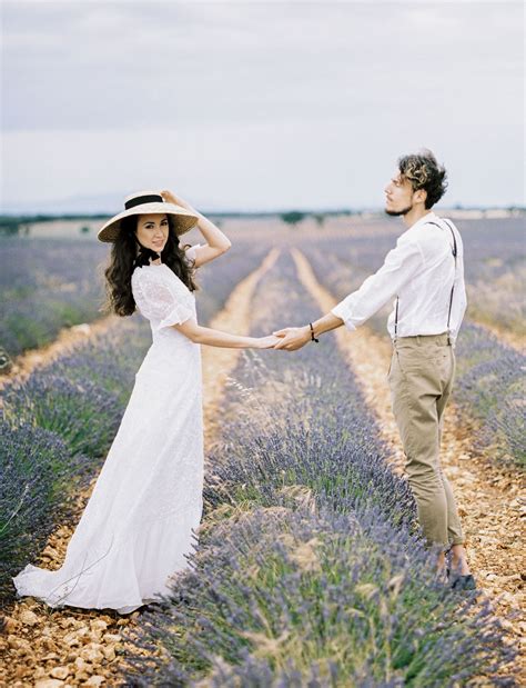 Simple Love Romance In A Spanish Lavender Field Green Wedding Shoes