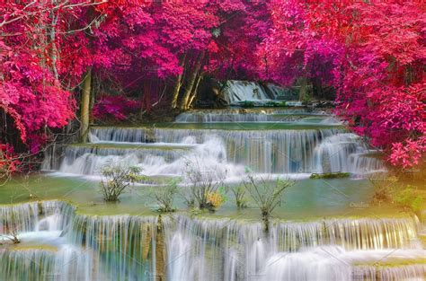 Colorful Of Waterfall In Deep Forest Waterfall Deep Forest Forest