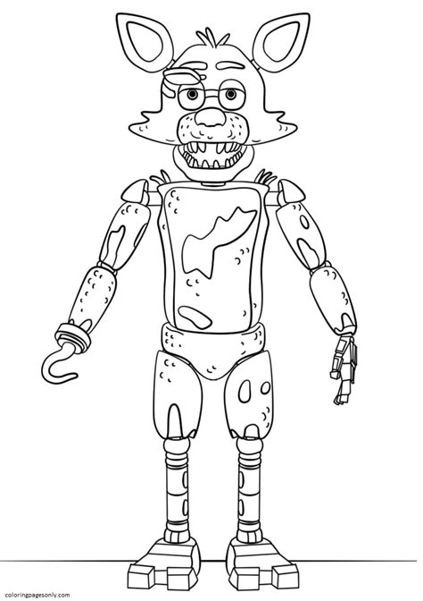Toy Freddy Pages Coloring Pages