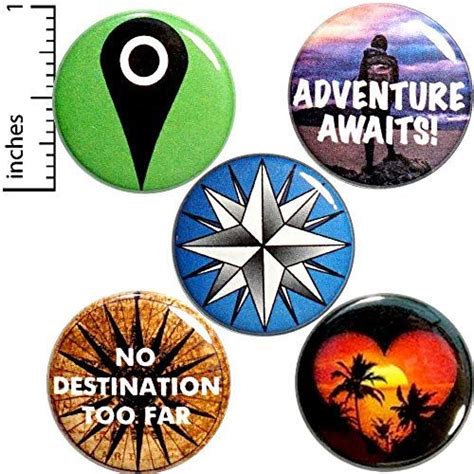 Travel 5 Pack Buttons Traveler Pins 1 Inch P27 2 Travel Ts Summer