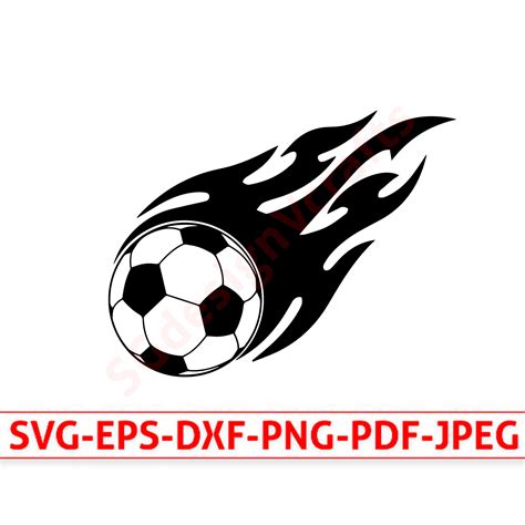 Flaming Soccer Ball Svg Soccer Ball Png Soccer Clip Art Soccer Ball