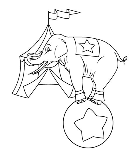 Baby Circus Animals Coloring Pages