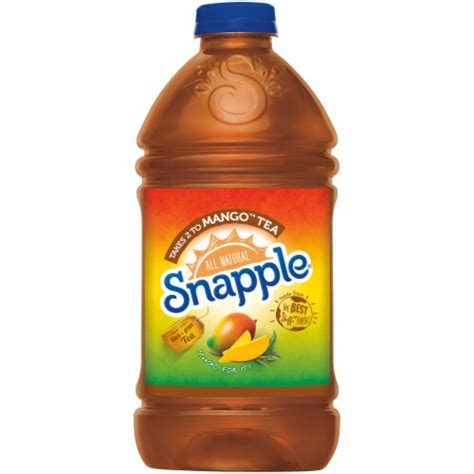 Snapple All Natural Takes 2 To Mango Tea Beverage 64 Fl Oz Smith’s Food And Drug