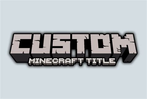 Minecraft Custom Title Minecraft Custom Title Generator Writflx