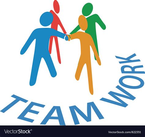 Teamwork Collaboration Royalty Free Vector Image