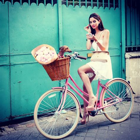 girl on bicycle bicycle girl fashion branding bikes girls