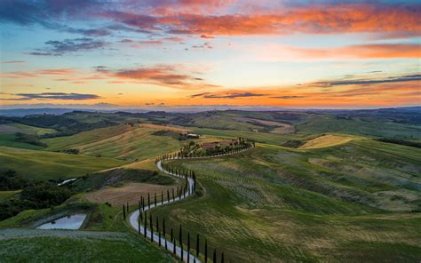 Daily Wallpaper Sunset In San Quirico Dorcia Italy I Like To Waste