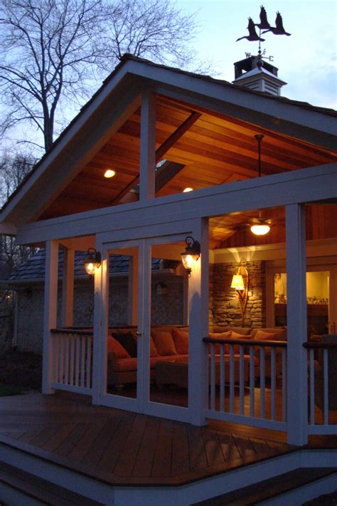 With A High Open Gable Roof This Covered Porch Will Be A Cool Comfy