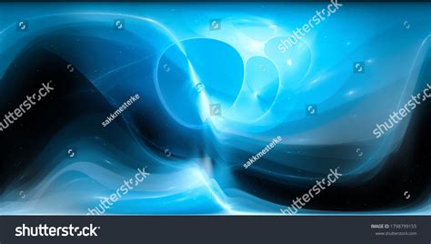 Blue Glowing Plasma Force Field Space Ilustrações Stock 1798799155
