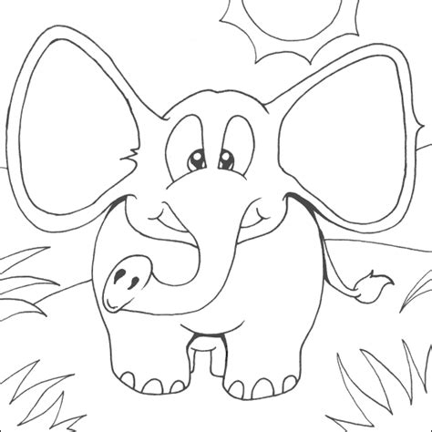 Elephant coloring pages are images of magnificent and attractive animals who are one of the largest mammals on our planet. transmissionpress: Baby Elephant Coloring Pages
