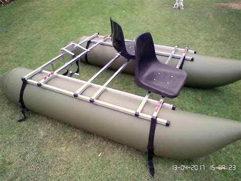 Foldable Pontoon Kick Boats Manufactured From 1050 Gram Pvc And