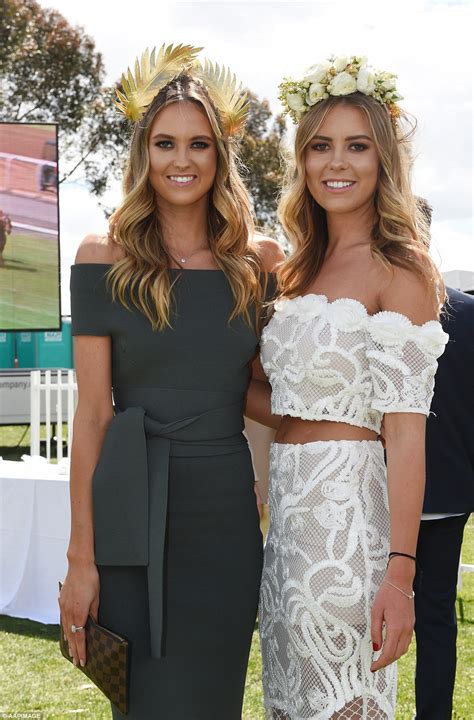 Racegoers Flaunt Fascinators At The Geelong Cup Melbourne Daily Mail Online