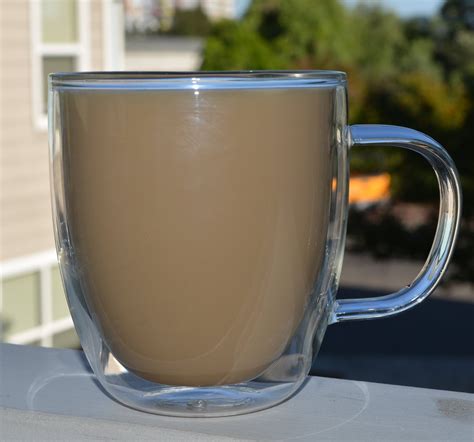 Punpun Large Clear Coffee Mugs Set Of 2 17 Oz 500ml Premium Glasses Set Jumbo Mugs Double Wall