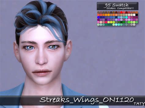 The Sims Resource Wings On1120 Hair Sims 4 Hairs Sims 4 Hair Mobile