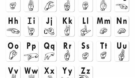 sign language letter chart