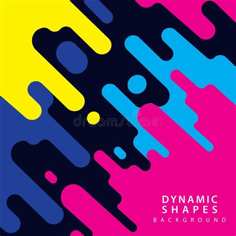 Modern Dynamic Shapes Style Background Stock Vector Illustration Of