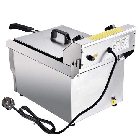 Reasejoy Commercial Electric Deep Fryer Countertop Stainless Steel