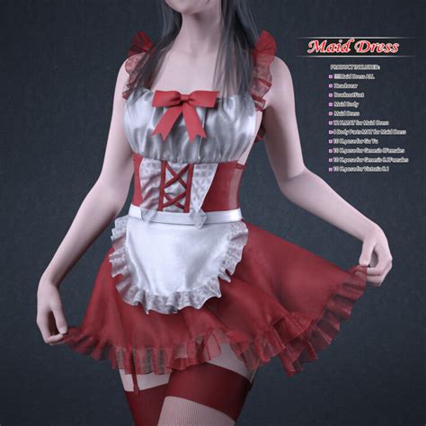 DForce Maid Dress And Pose For Genesis 8 And 8 1 Females DForce