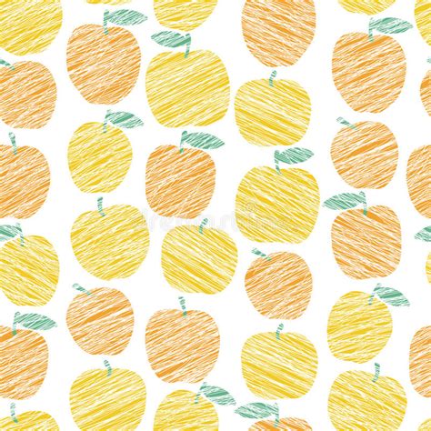 Seamless Apple Texture Endless Fruit Background Abstract Fruit Stock
