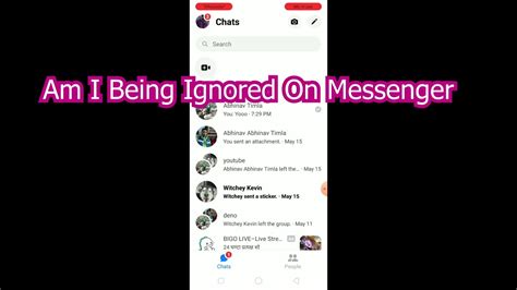 How To Know If You Re Being Ignored On Messenger 2021 Am I Being Ignored On Messenger Youtube