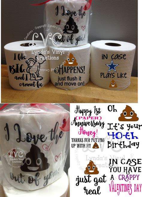 We did not find results for: Funny Toilet Paper gag gift by LyndasVinylCreations on ...