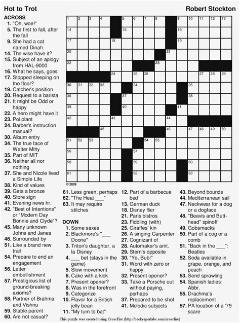 Come back every day for a new challenge for crossword fanatics and other word puzzle lovers. Medium Hard Crossword Puzzles Printable | Printable Crossword Puzzles