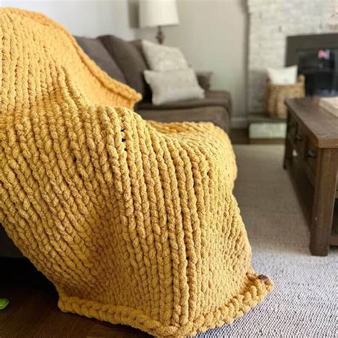 Chunky Knitted Blanket Chunky Knit Blanket Big Knit Blanket Giant Knit Blanket Large