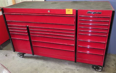 Snap On Tools Rolling Red Metal Multi Drawer Tool Box Cabinet Oahu