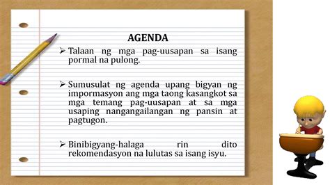 Solution Pagsulat Ng Agenda Studypool