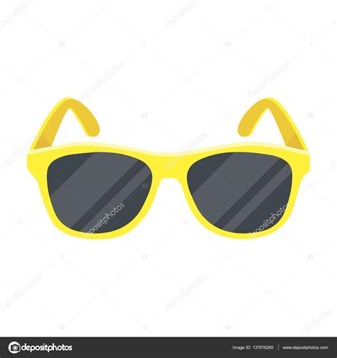 En effet, si vous changez un peu la forme/face/etc. Icône de lunettes de soleil jaune tendance en style dessin animé isolé sur fond blanc. Brésil ...