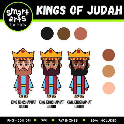 Kings Of Judah Clip Art Jacob Sons Bible Based Bible Etsy