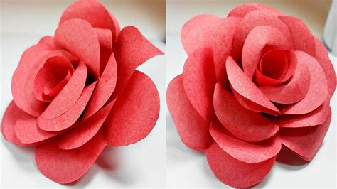 Paper Flowers Rose Diy Tutorial Easy For Childrenorigami