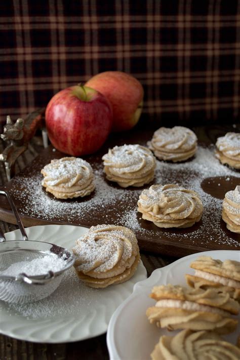 Beat the butter and sugar with an electric mixer in a large bowl until light and fluffy, about 5 martha stuart spritz cookie recipe. Cinnamon Apple Sandwich Cookies | Recipe | Apple sandwich, Sandwich cookies, Spritz cookies