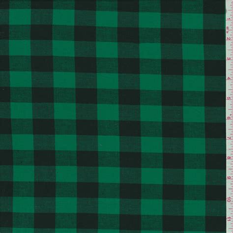 Greenblack Buffalo Plaid Shirting 27342 Fashion Fabrics