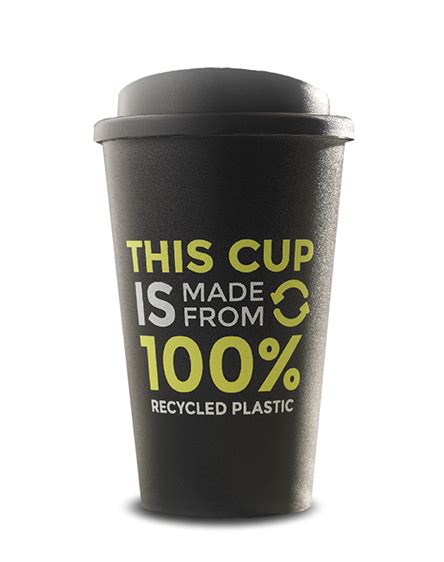 Americano 100 Recycled Reusable Coffee Cups Branded