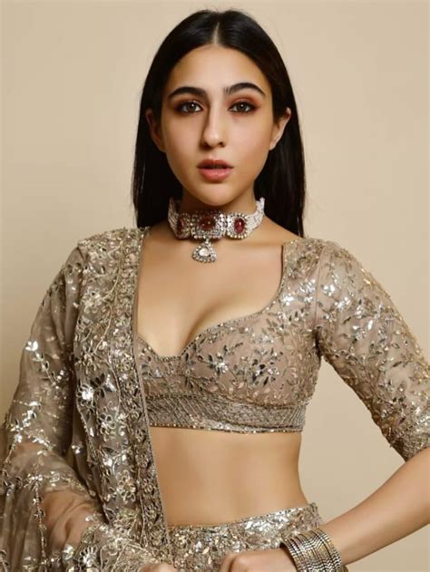 Sara Ali Khan In A Nude Lehenga Is All The Style Inspo You Need For Diwali