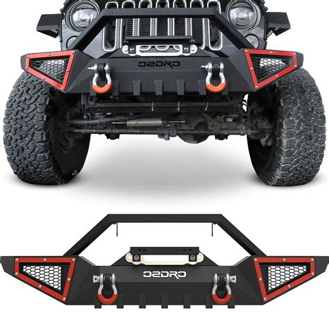 Oedro Front Bumper Compatible With 2007 2018 Jeep Wrangler Jk